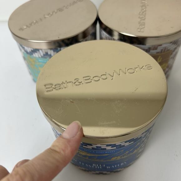 Bath & Body Works Candles Sedona Sandstone Bali Icelandic Waters 3 Wick 14.5oz - Picture 6 of 10